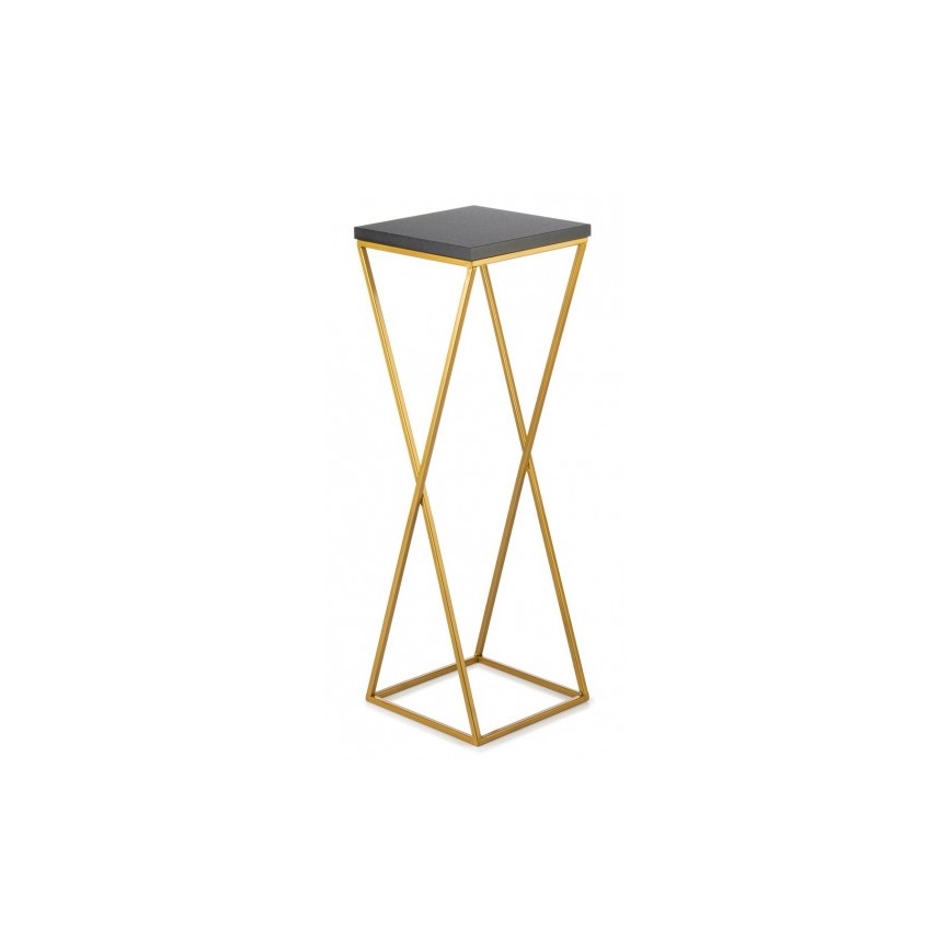 Bloemenstandaard LOFT 70x24 cm goud/zwart