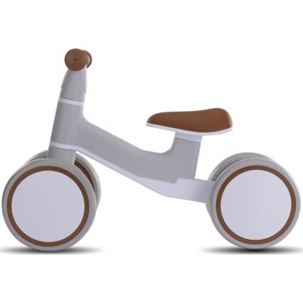 Loopfiets KVADROLET grijs/bruin