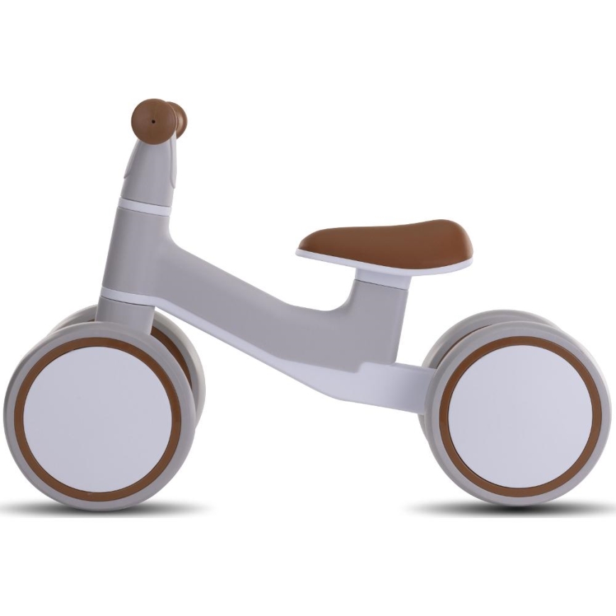 Loopfiets KVADROLET grijs/bruin