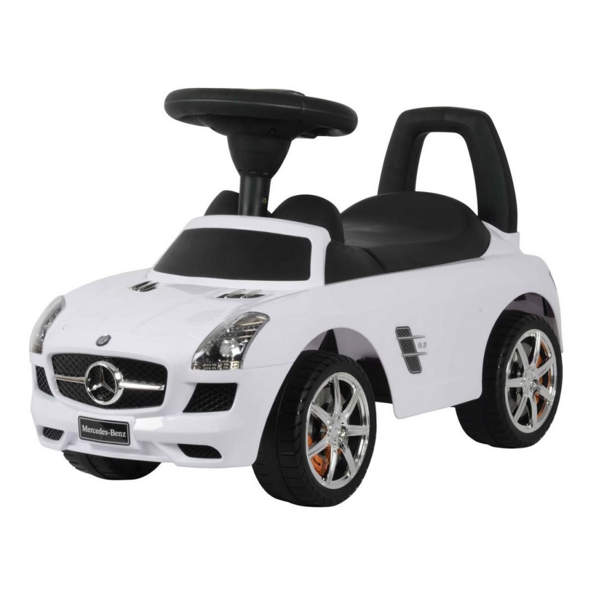 Loopfiets Mercedes 2xAA wit/zwart