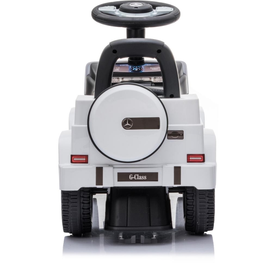 Loopfiets Mercedes G350d 2xAA wit/zwart
