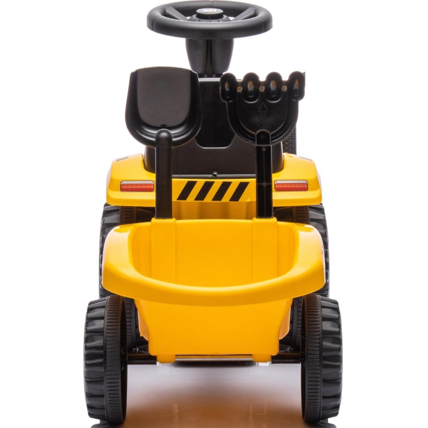 Loopfiets tractor CAT 2xAA geel/zwart