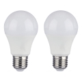 LOT 2x Ampoule à intensité variable LED A60 E27/9W/230V 4000K