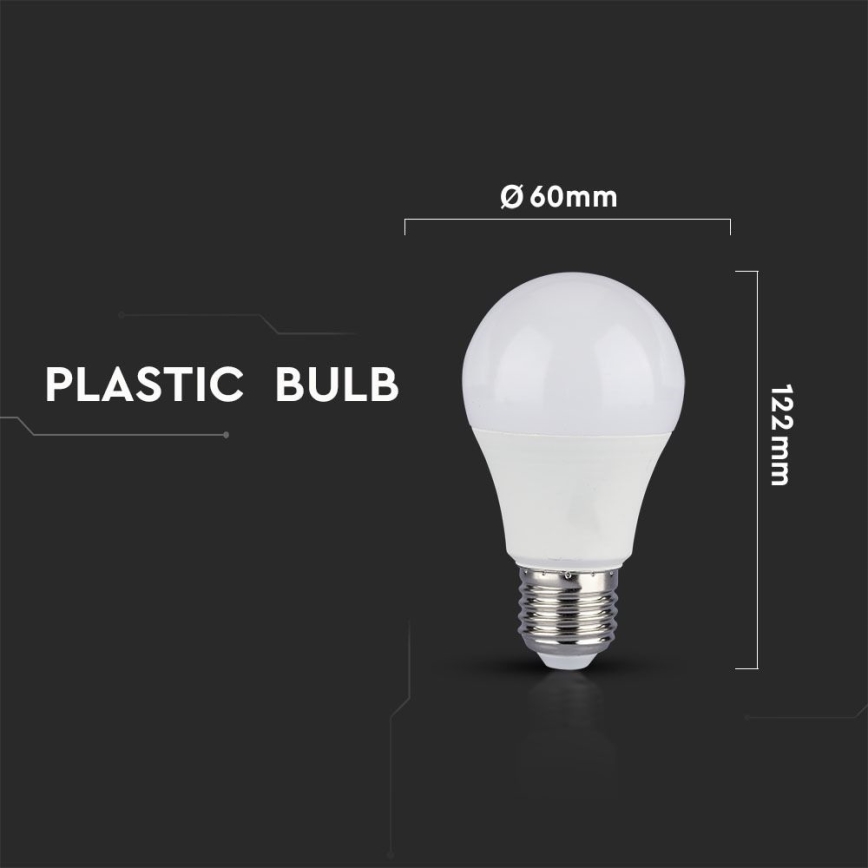 LOT 2x Ampoule à intensité variable LED A60 E27/9W/230V 4000K