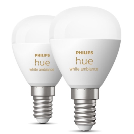 Ampoule à intensité variable LED Philips Hue WHITE AMBIANCE P45 E14/5,1W/230V  2200-6500K