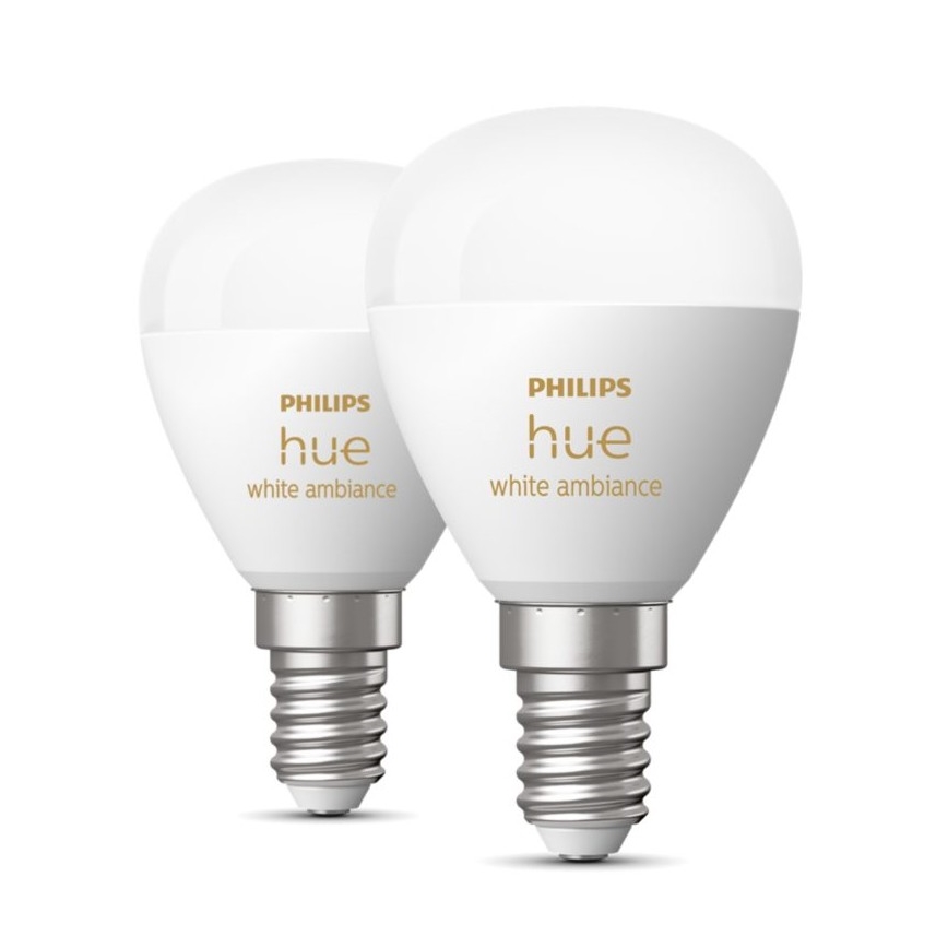 Ampoule à intensité variable LED Philips Hue WHITE AMBIANCE P45 E14/5,1W/230V  2200-6500K