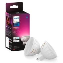 LOT 2x Ampoule à intensité variable LED RGBW Philips Hue White And Color Ambiance GU5,3/MR16/6,3W/12V 2000-6500K
