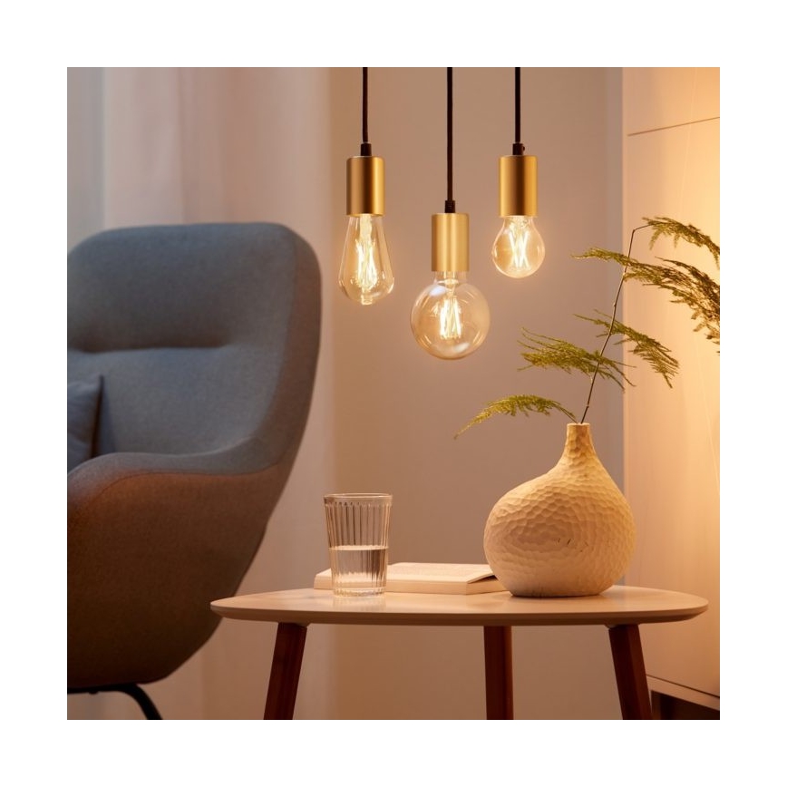 LOT 2x ampoule à intensité variable LED VINTAGE FILAMENT ST64 E27/6,7W/230V 2000-5000K Wi-Fi - WiZ