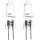LOT 2x Ampoule industrielle G4/20W/12V 2700K - Aigostar