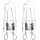 LOT 2x Ampoule industrielle G9/40W/230V 2700K - Aigostar