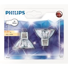 LOT 2x Ampoule industrielle halogène Philips GU5,3/35W/12V 3000K