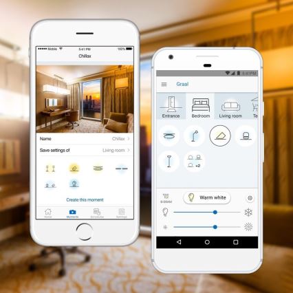 LOT 2x Ampoule LED à intensité variable GU10/6,5W/230V 2700-6500K Wi-Fi - WiZ