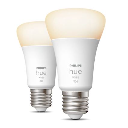 LOT 2x Ampoule LED à intensité variable Philips Hue WHITE E27/9,5W/230V 2700K