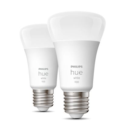 LOT 2x Ampoule LED à intensité variable Philips Hue WHITE E27/9,5W/230V 2700K