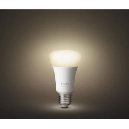 LOT 2x Ampoule LED à intensité variable Philips Hue WHITE E27/9W/230V 2700K