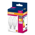 LOT 2x Ampoule LED B38 E14/7,5W/230V 3000K - Osram