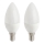 LOT 2x Ampoule LED E14/5,5W/230V 2700K- Attralux