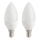 LOT 2x Ampoule LED E14/5,5W/230V 2700K- Attralux