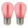 LOT 2x Ampoule LED PARTY E27/0,3W/36V rouge