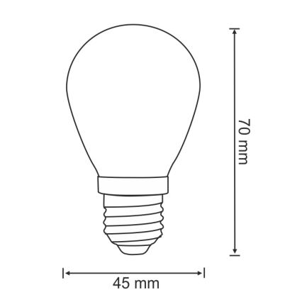 LOT 2x Ampoule LED PARTY E27/0,5W/36V 2200K