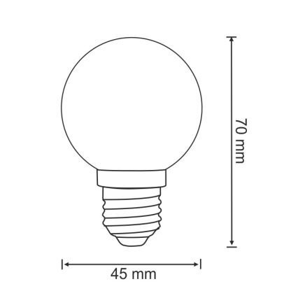 LOT 2x Ampoule LED PARTY E27/0,5W/36V bleue