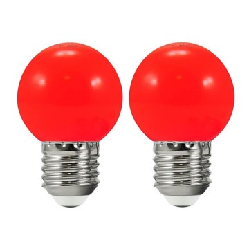 LOT 2x Ampoule LED PARTY E27/0,5W/36V rouge