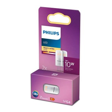 LOT 2x Ampoule LED Philips G4/1W/12V 2700K