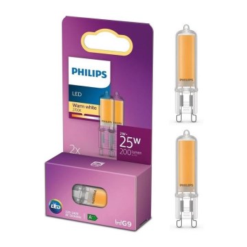 LOT 2x Ampoule LED Philips G9/2W/230V 2700K