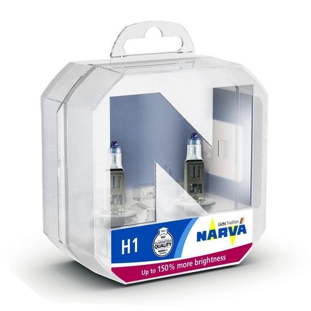 LOT 2x Ampoule pour voiture H1 P14,5s/55W/12V - Narva 48068RPNVAS2