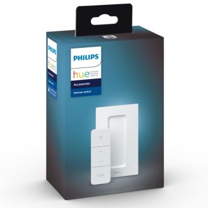 Lot de 2 ampoules LED dimmables Philips Hue WHITE AMBIANCE GU10 4,2 W / 230 V (2200–6500 K) + variateur
