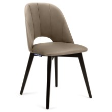 LOT 2x Chaise de repas BOVIO 86x48 cm beige/hêtre