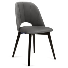 LOT 2x Chaise de repas BOVIO 86x48 cm gris/hêtre