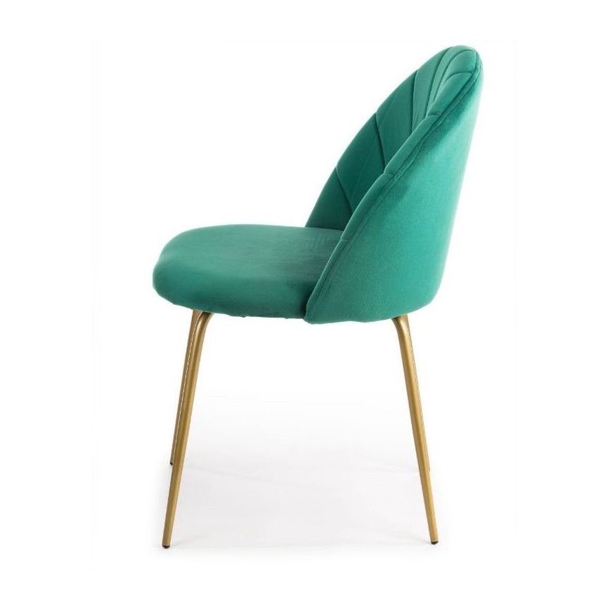 LOT 2x Chaises de salle à manger BELLA vertes