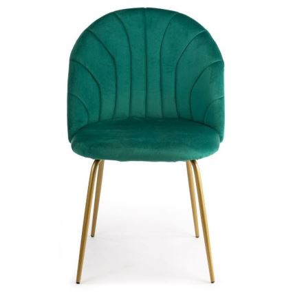 LOT 2x Chaises de salle à manger BELLA vertes