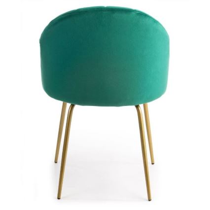 LOT 2x Chaises de salle à manger BELLA vertes