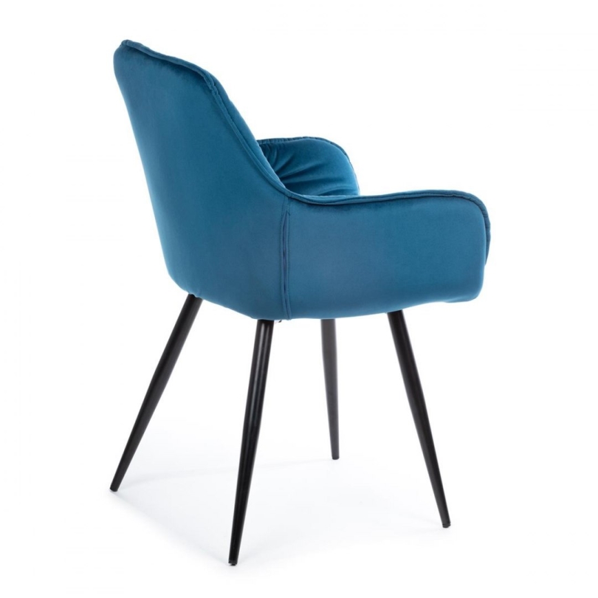 LOT 2x Chaises de salle à manger HANA bleu