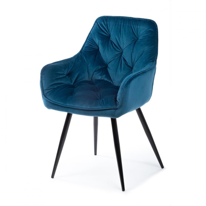 LOT 2x Chaises de salle à manger HANA bleu