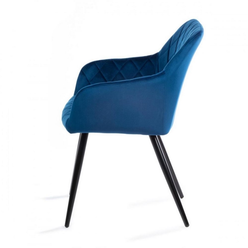 LOT 2x Chaises de salle à manger RICO bleues