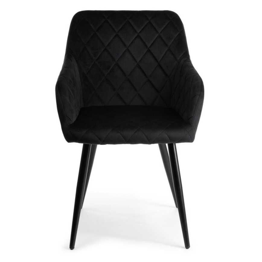 LOT 2x Chaises de salle à manger RICO noires
