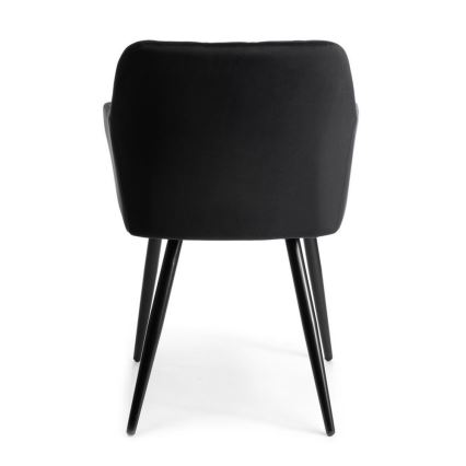 LOT 2x Chaises de salle à manger RICO noires