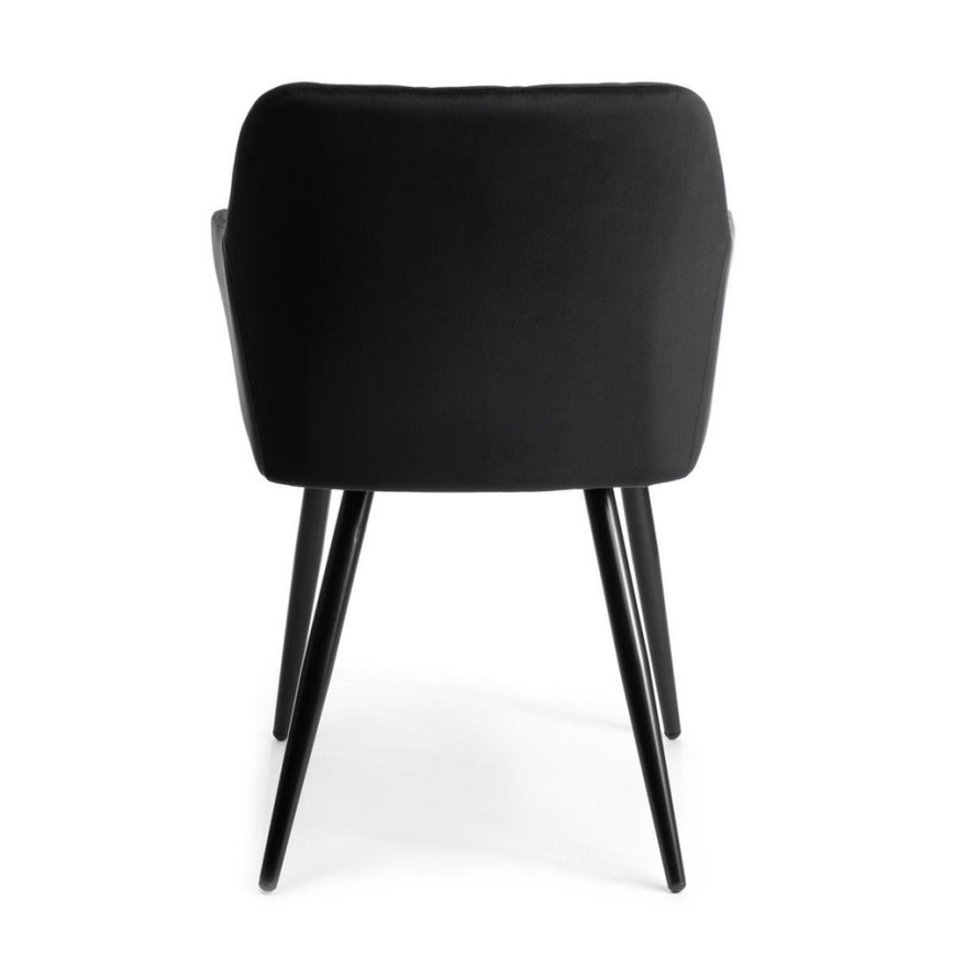 LOT 2x Chaises de salle à manger RICO noires