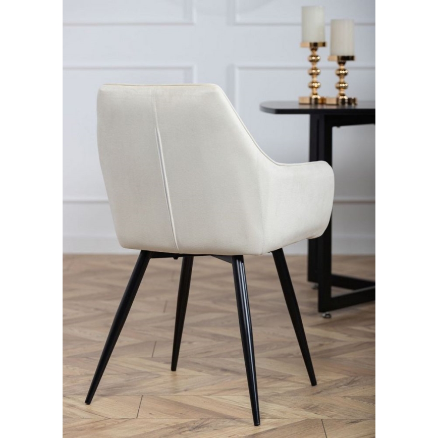 LOT 2x Chaises de salle à manger SAMETTI crème