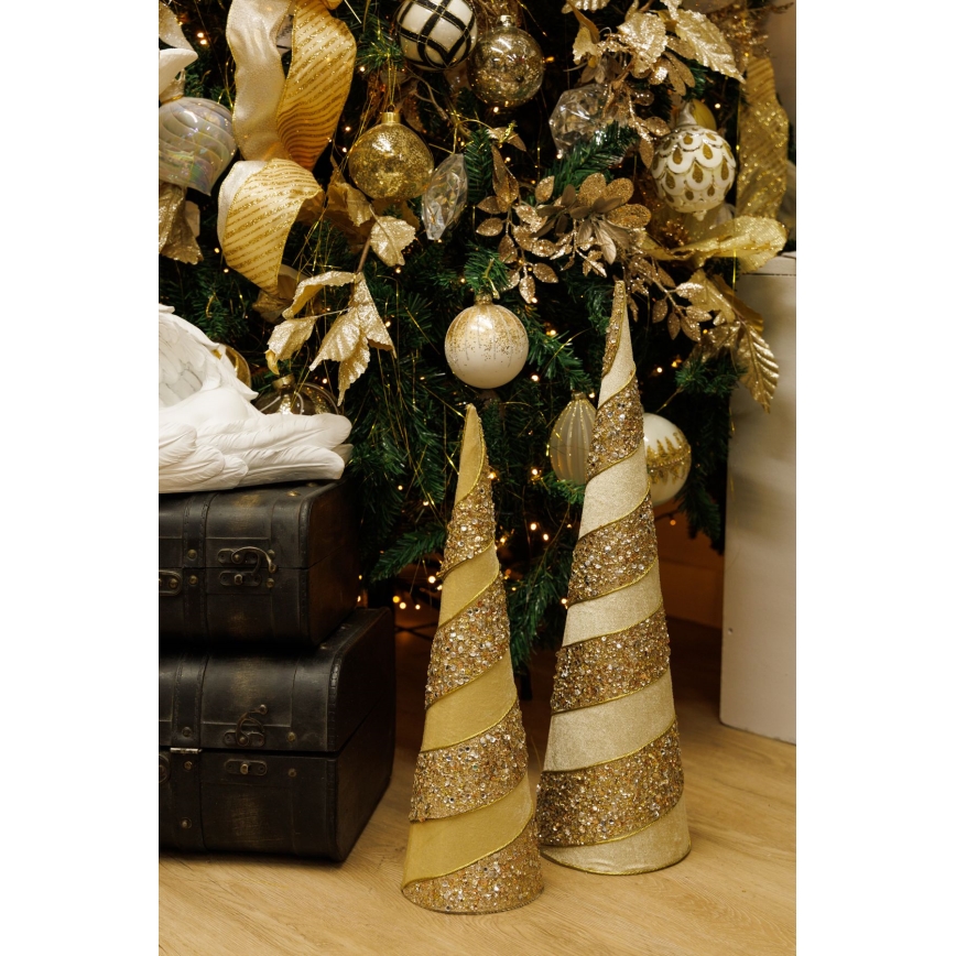 LOT 2x Décoration de Noël 40/50 cm arbre