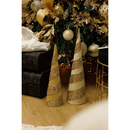 LOT 2x Décoration de Noël 40/50 cm arbre
