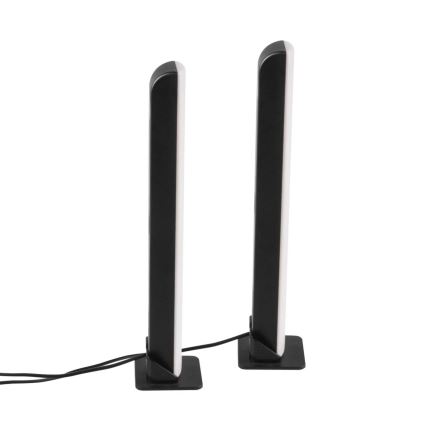 LOT 2x Lampe de table RGB à intensité variable GAMER LED/5W/5V + Télécommande