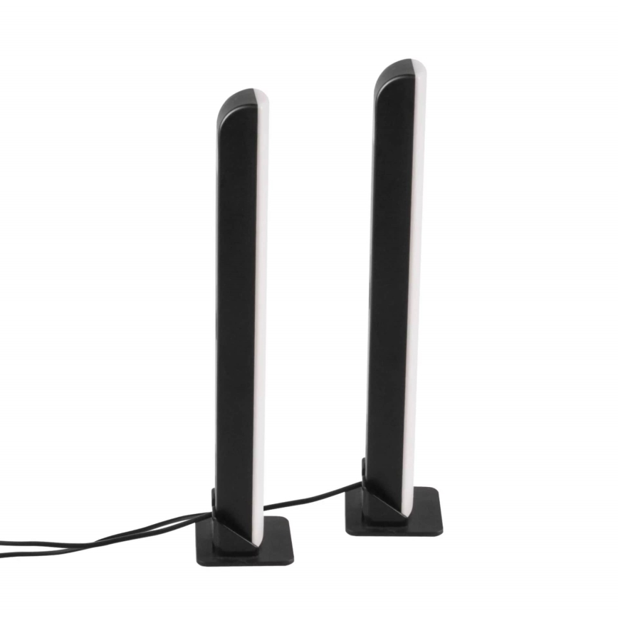 LOT 2x Lampe de table RGB à intensité variable GAMER LED/5W/5V + Télécommande
