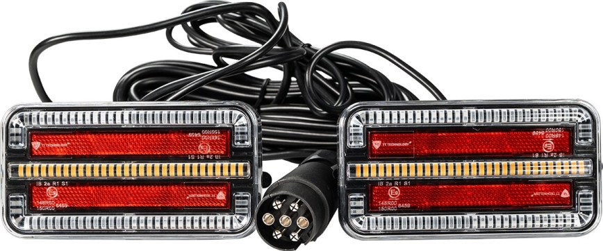 LOT 2x LED Éclairage de remorque avec clignotant dynamique LED/12-24V IP65