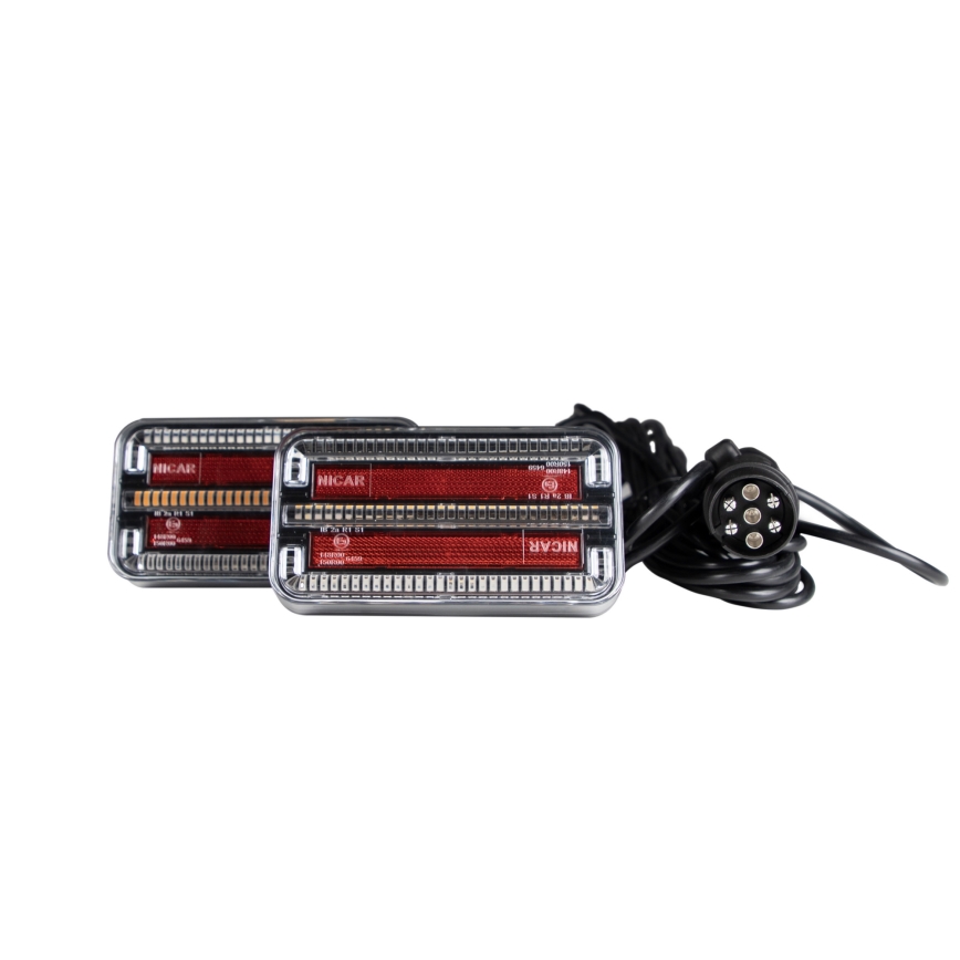 LOT 2x LED Éclairage de remorque avec clignotant dynamique LED/12-24V IP65
