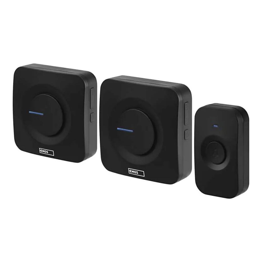 LOT 2x Sonnette sans fil alimentée par batterie 3xAAA + 1xA23 IP56