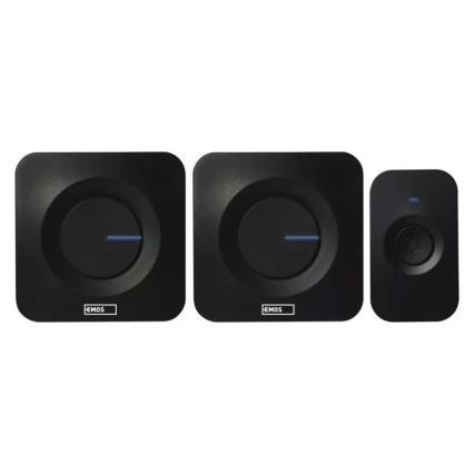LOT 2x Sonnette sans fil alimentée par batterie 3xAAA + 1xA23 IP56